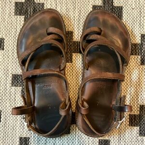 Piper Brown Leather Sandals